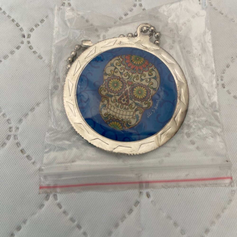Dia De Los Muertos California Lottery Scratcher 2016 Doubled Sided Keychain